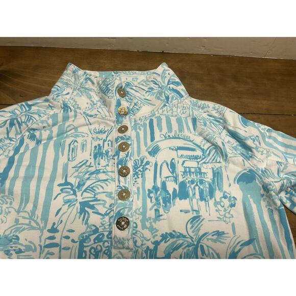 Lilly Pulitzer Captain Popover La Via Loca Jacket Blue Size Large - Picture 3 of 11